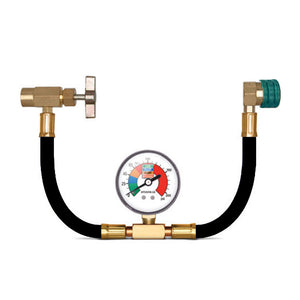 1234YF Replacement A/C Cool Refrigerant plus Installation hose with gauge
